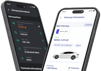 Fahrzeugschein App Mockup